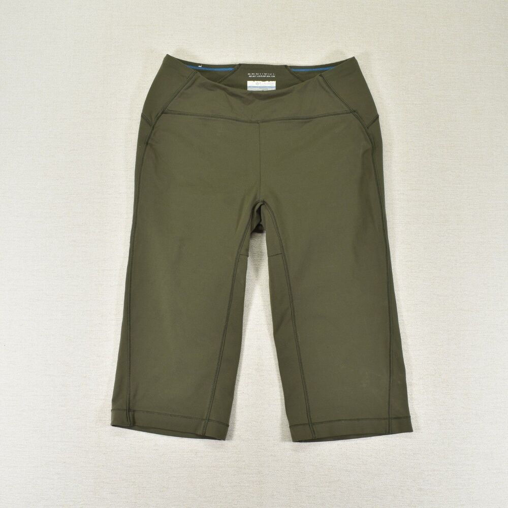 Columbia Womens Capri Pants XS Omni-Shield Green Cropped Outdoor Pull On